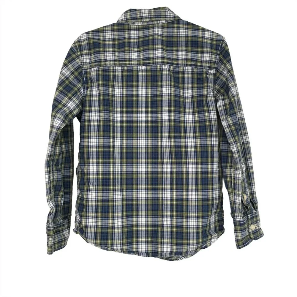 Carter's boy's long sleeved plaid shirt size 5